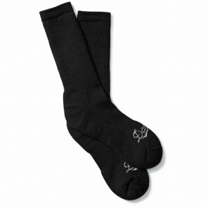 Black Danner Merino Midweight Uniform Men's Socks | 91802