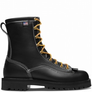 Black Danner Super Rain Forest Men's Work Boots | 99947