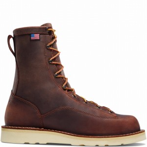 Brown Danner Bull Run Men's Work Boots | 94223