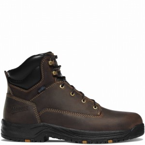 Brown Danner Caliper Men's Safety Boots | 73743