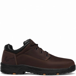 Brown Danner Caliper Men's Work Shoes | 76986