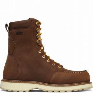 Brown Danner Cedar River Men's Safety Boots | 43504