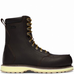 Brown Danner Cedar River Men's Work Boots | 72162