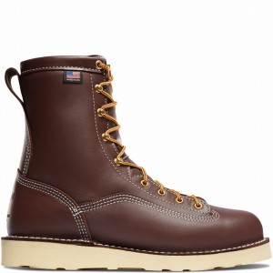 Brown Danner Power Foreman Men's Work Boots | 68527