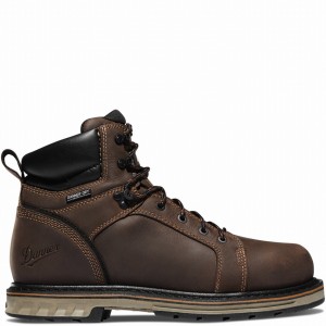 Brown Danner Steel Yard Men's Safety Boots | 99075