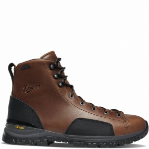 Brown Danner Stronghold Men's Work Boots | 26883