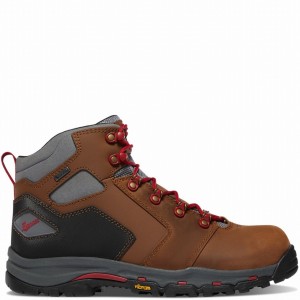 Brown Danner Vicious Men's Work Boots | 34367