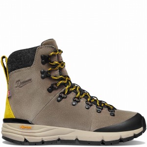 Grey Danner Arctic 600 Side-Zip Women's Hiking Boots | 70656