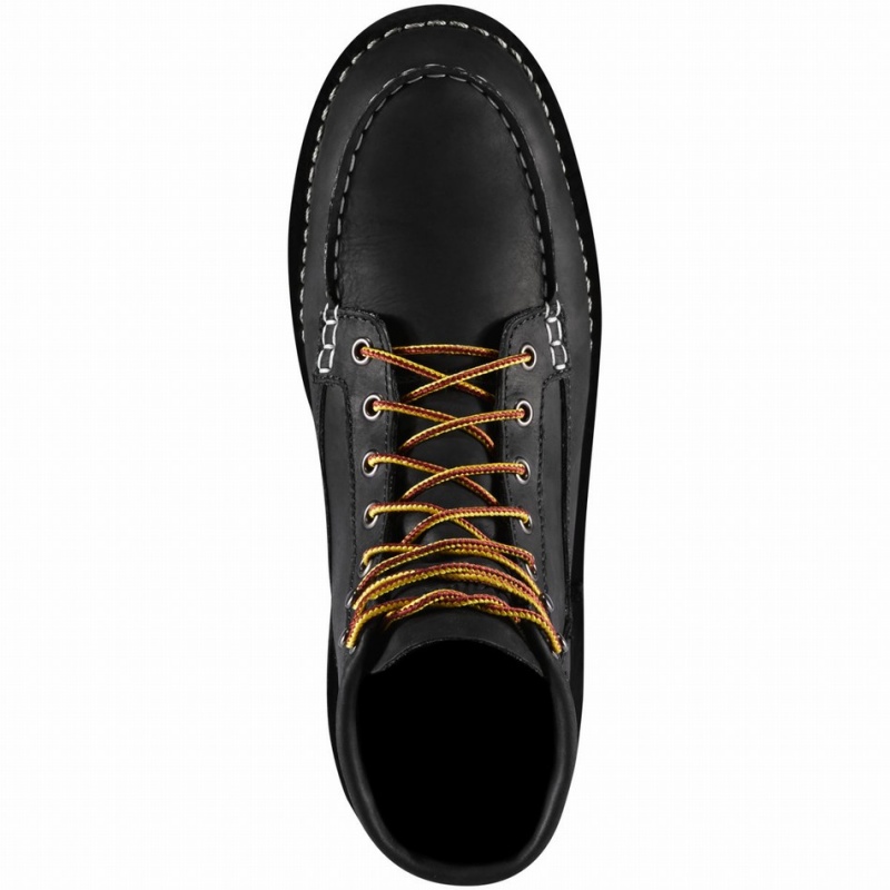 Black Danner Bull Run Moc Toe Men's Safety Boots | 39512