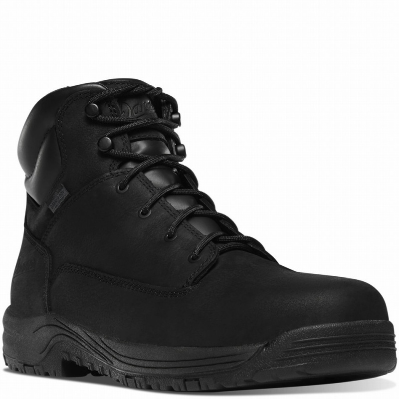 Black Danner Caliper Men's Safety Boots | 57502