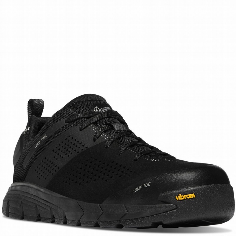 Black Danner Lead Time Men's Work Shoes | 17099