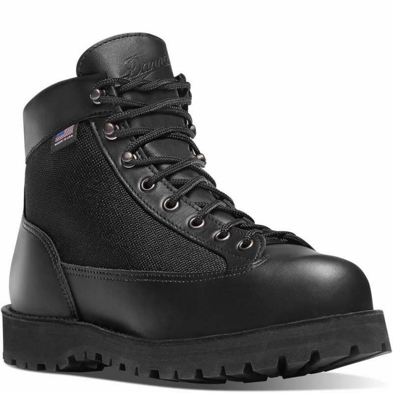 Black Danner Light Men's Boots | 48124