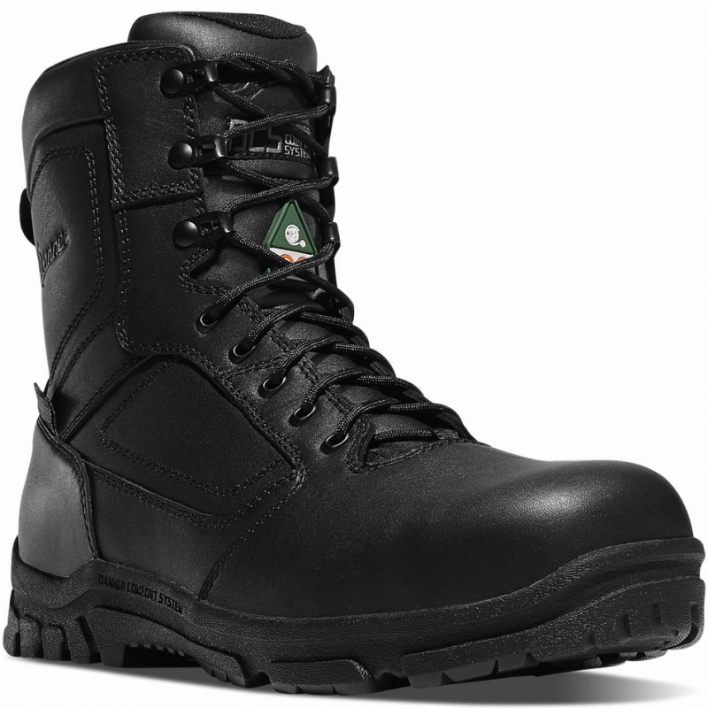 Black Danner Lookout EMS/CSA Men's Tactical Boots | 61279