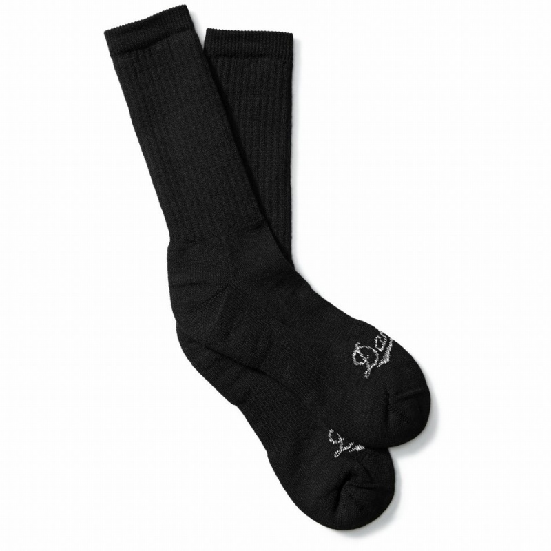 Black Danner Merino Midweight Uniform Men\'s Socks | 91802