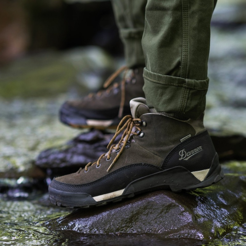 Black Danner Panorama Men's Hiking Boots | 26961