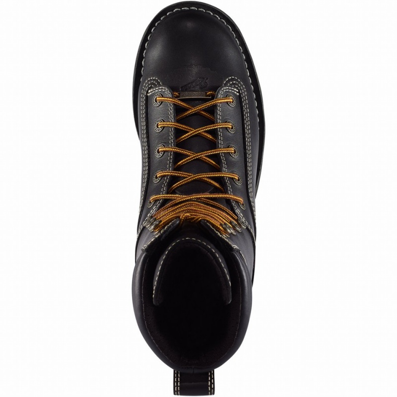 Black Danner Quarry USA Men's Work Boots | 14145