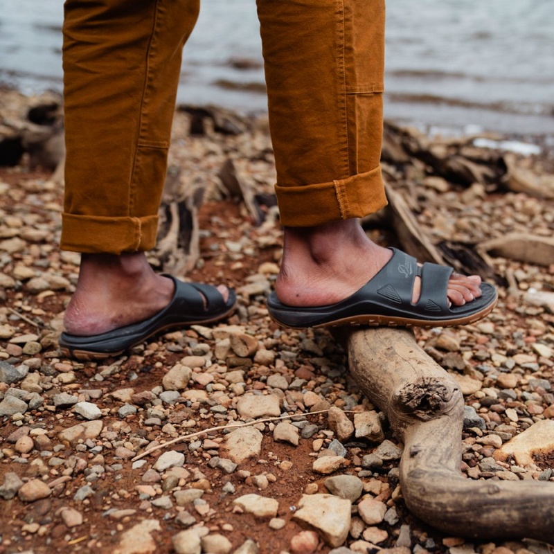 Black Danner Shelter Cove Men's Sandals | 10877