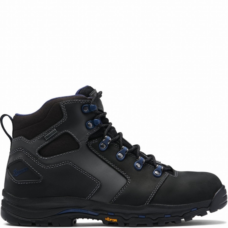 Black Danner Vicious Men\'s Work Boots | 59982