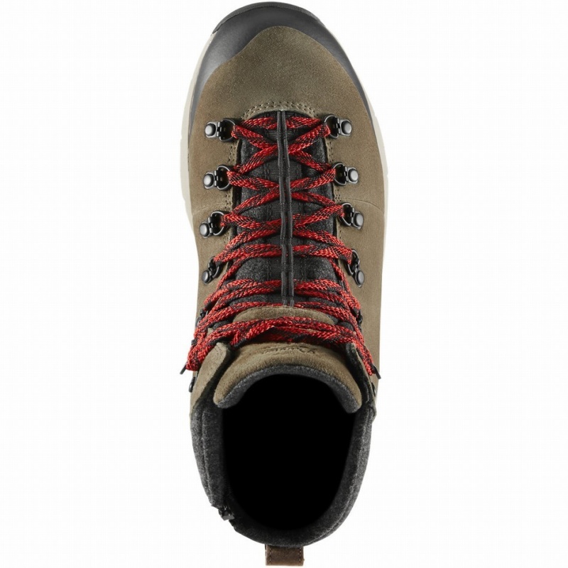 Brown Danner Arctic 600 Side-Zip Men's Hiking Boots | 63973