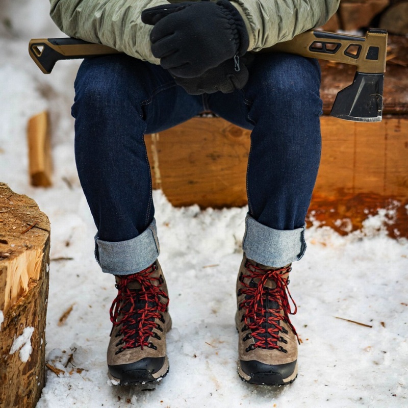 Brown Danner Arctic 600 Side-Zip Men's Hiking Boots | 63973