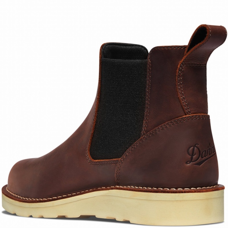 Brown Danner Bull Run Men's Chelsea Boots | 98431