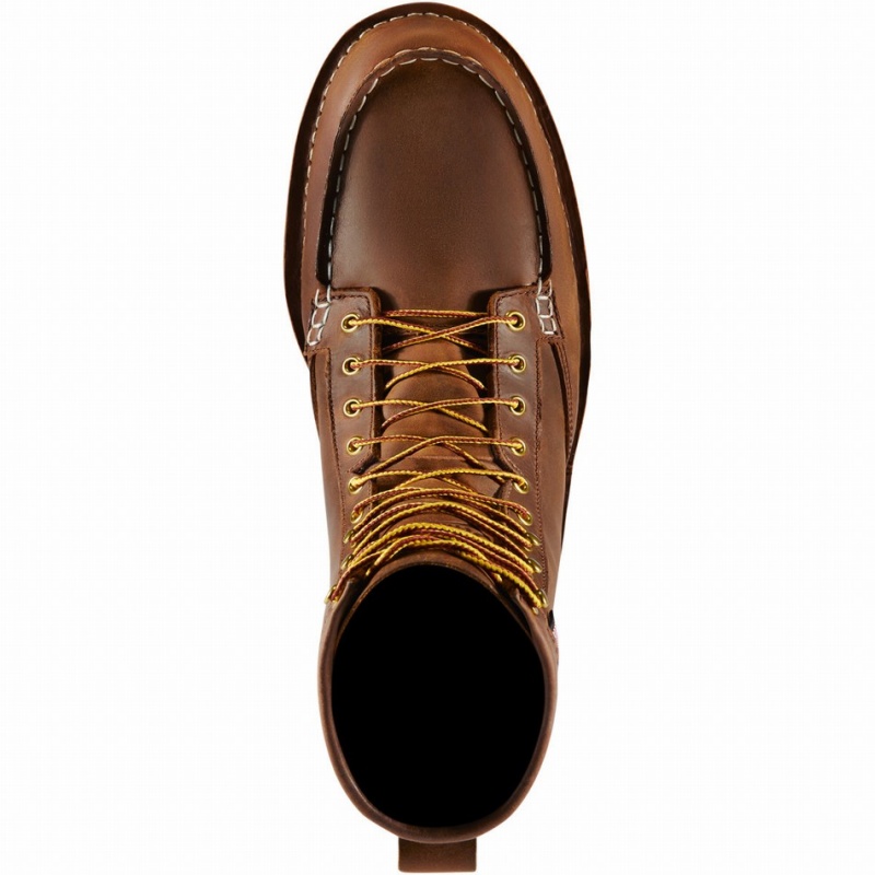 Brown Danner Bull Run Moc Toe Men's Safety Boots | 82124