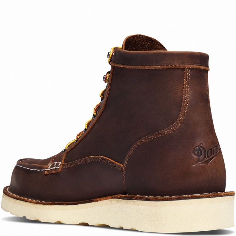 Brown Danner Bull Run Moc Toe Men's Safety Boots | 28899