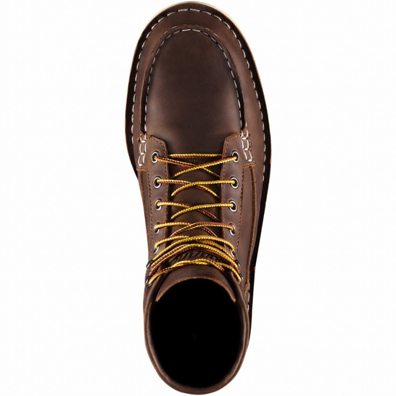 Brown Danner Bull Run Moc Toe Men's Safety Boots | 28899