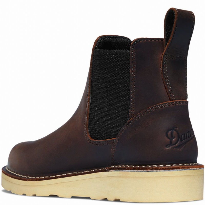 Brown Danner Bull Run Women's Chelsea Boots | 35077