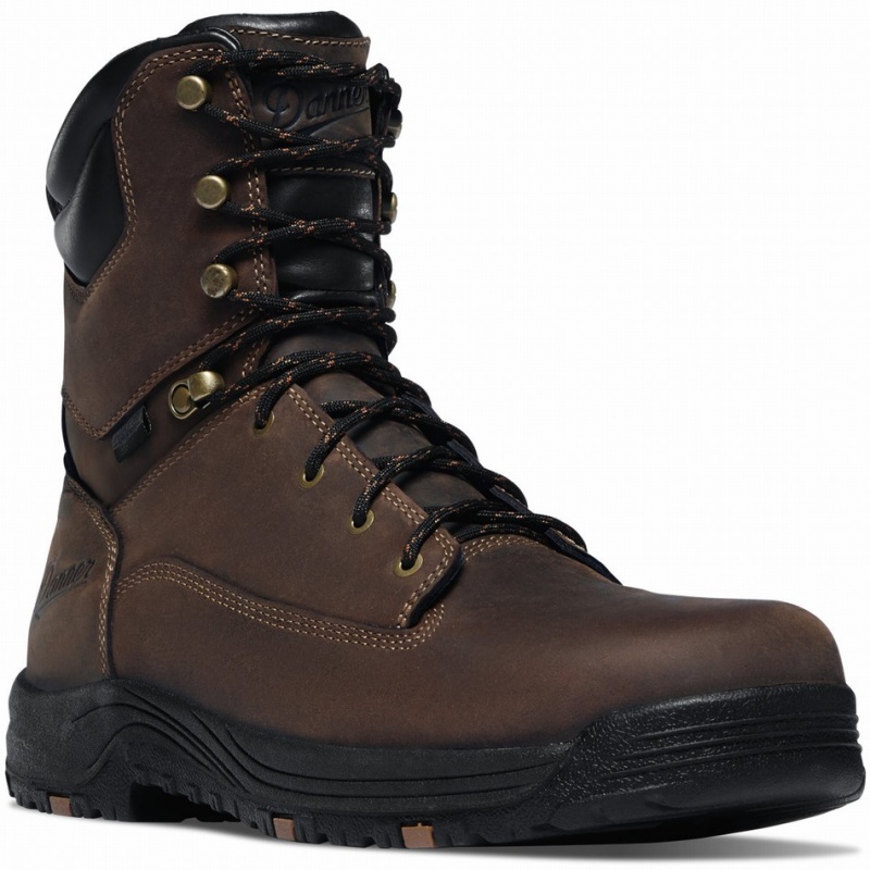 Brown Danner Caliper Men's Safety Boots | 29001