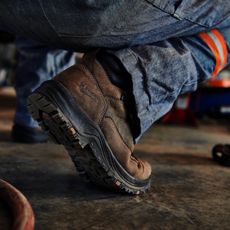 Brown Danner Caliper Men's Work Boots | 27416