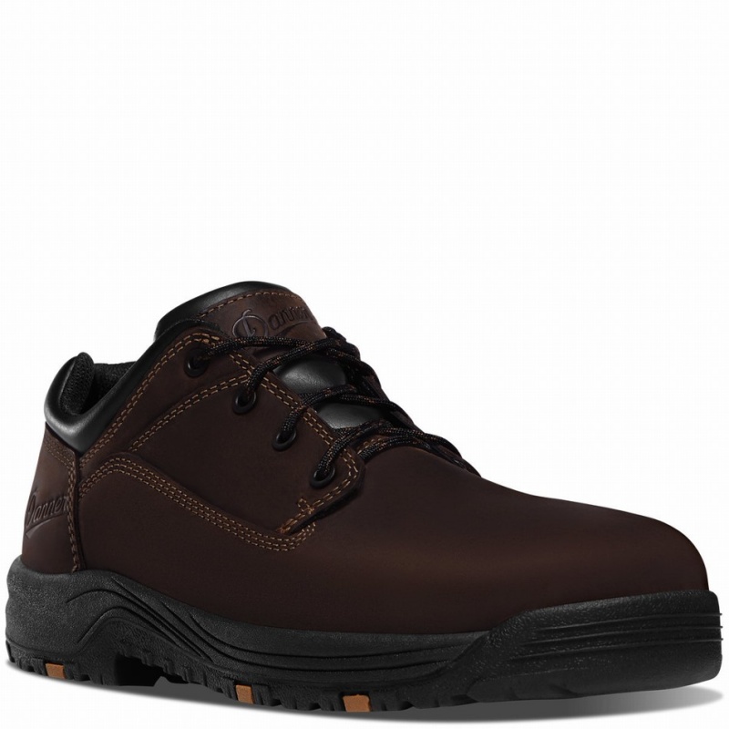 Brown Danner Caliper Men's Work Shoes | 76986