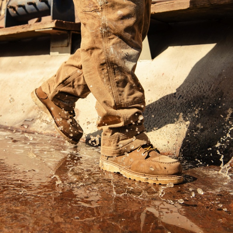 Brown Danner Cedar River Men's Safety Boots | 21953