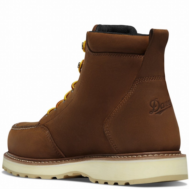 Brown Danner Cedar River Men's Safety Boots | 21953