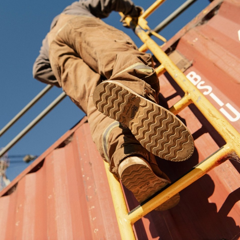 Brown Danner Cedar River Men's Safety Boots | 21953