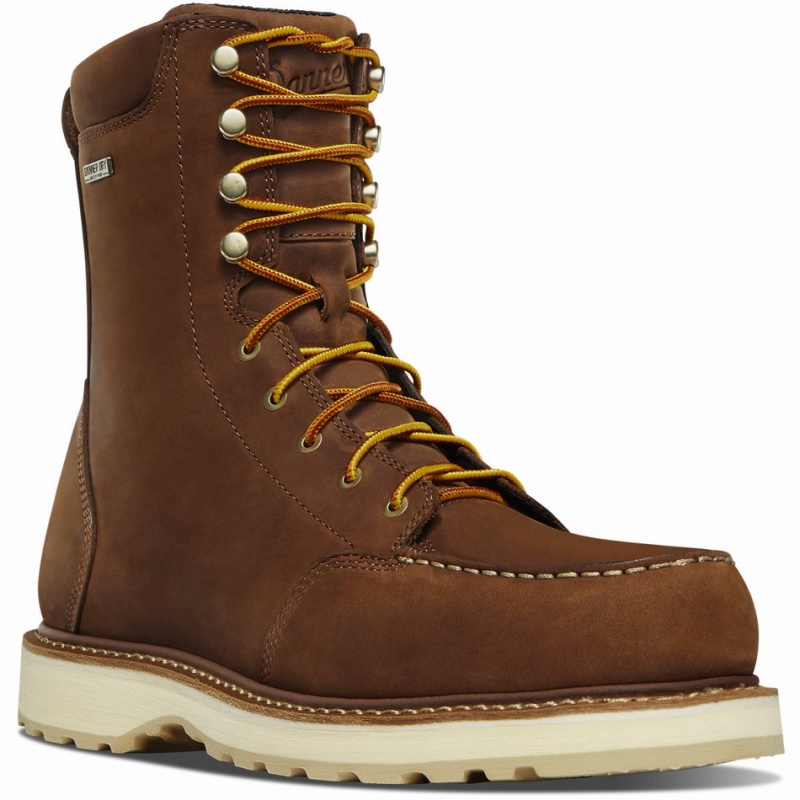 Brown Danner Cedar River Men's Safety Boots | 43504