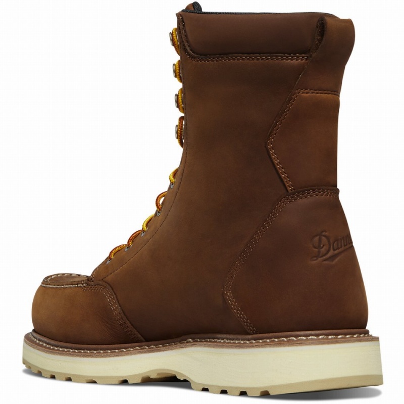 Brown Danner Cedar River Men's Safety Boots | 43504