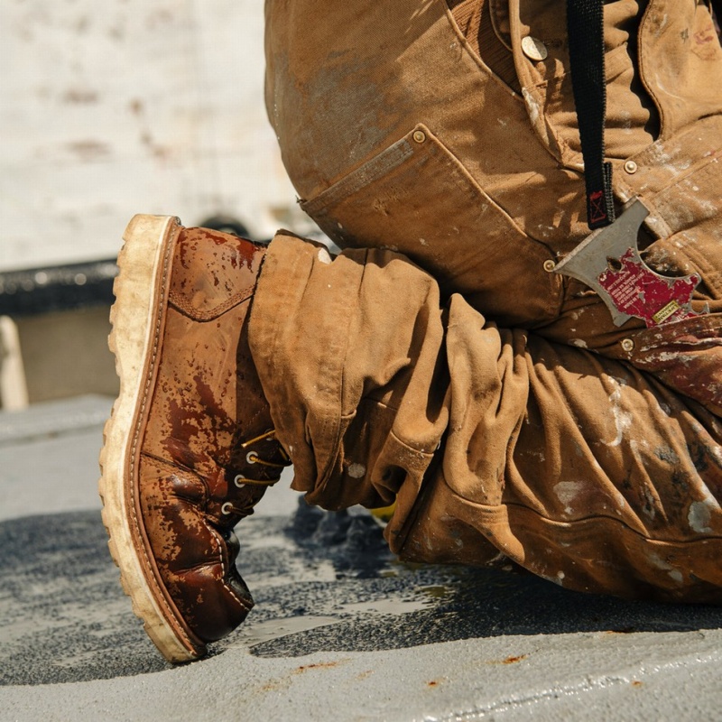 Brown Danner Cedar River Men's Safety Boots | 43504