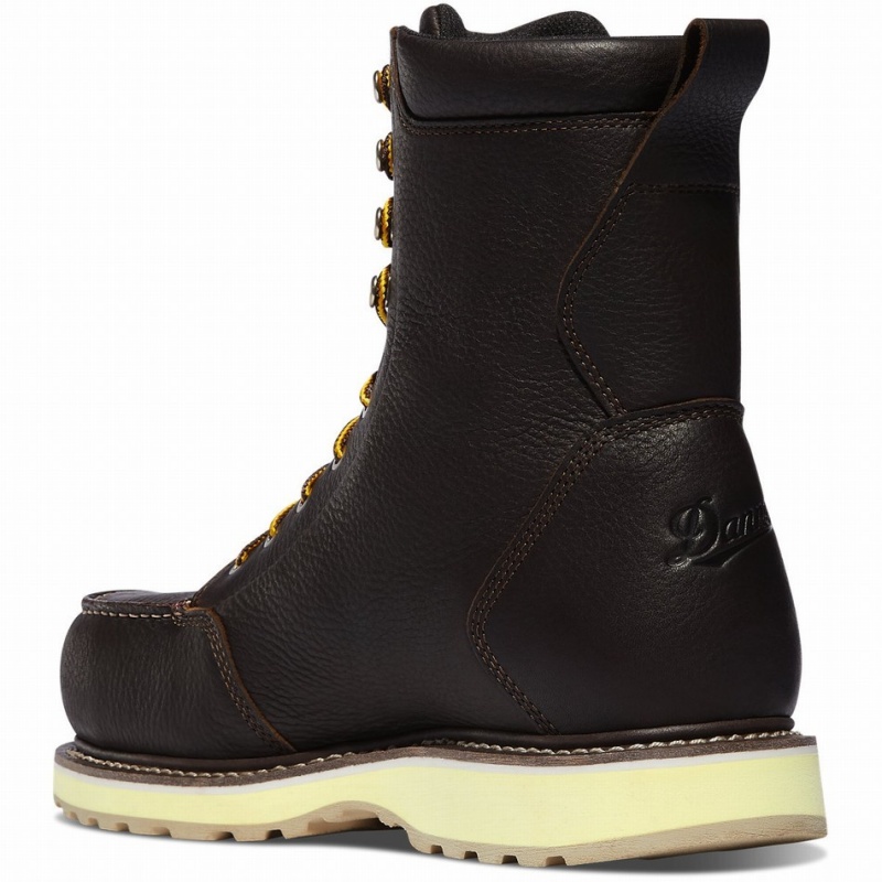 Brown Danner Cedar River Men's Safety Boots | 77875