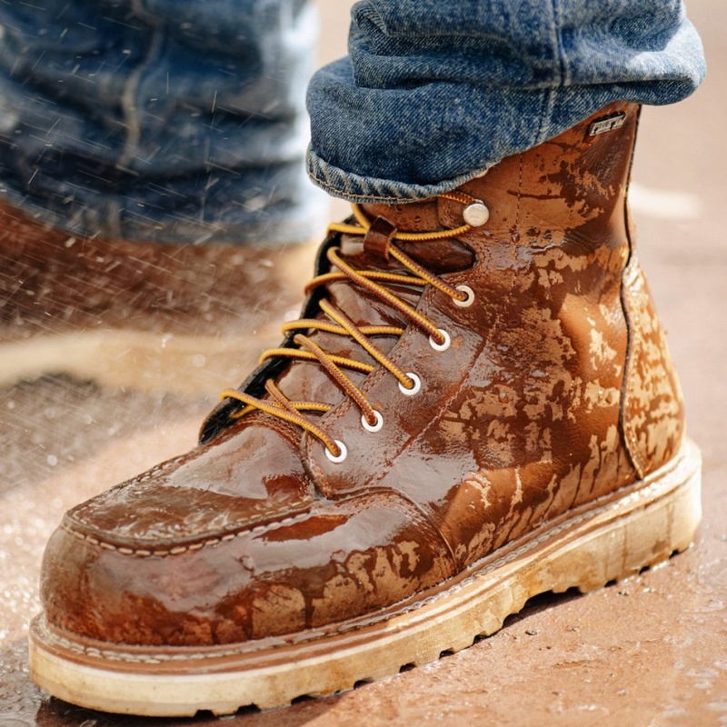 Brown Danner Cedar River Men's Work Boots | 92283