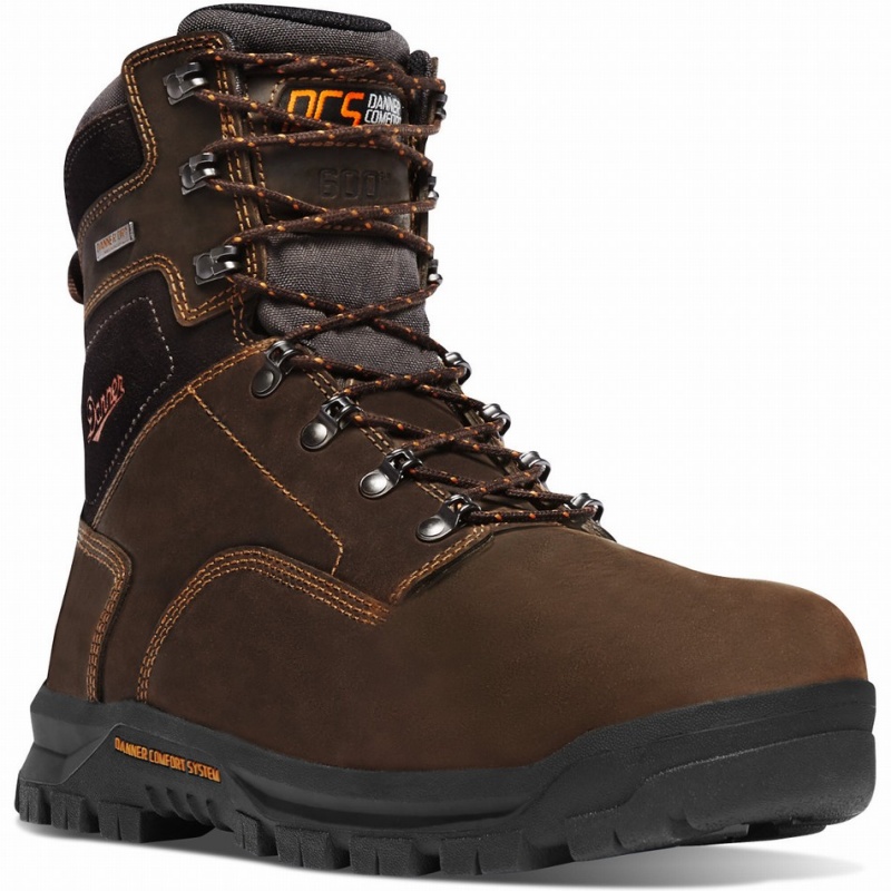 Brown Danner Crafter Men's Work Boots | 49925