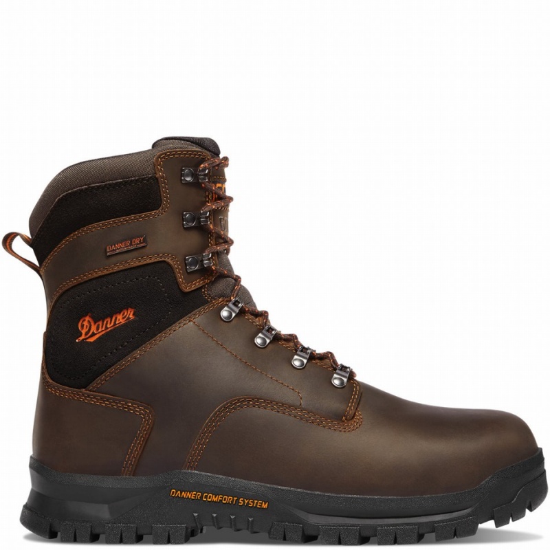 Brown Danner Crafter Men\'s Work Boots | 49925