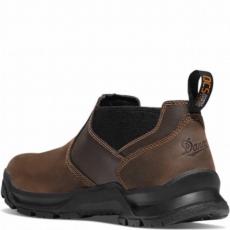 Brown Danner Crafter Romeo Men's Work Shoes | 46289