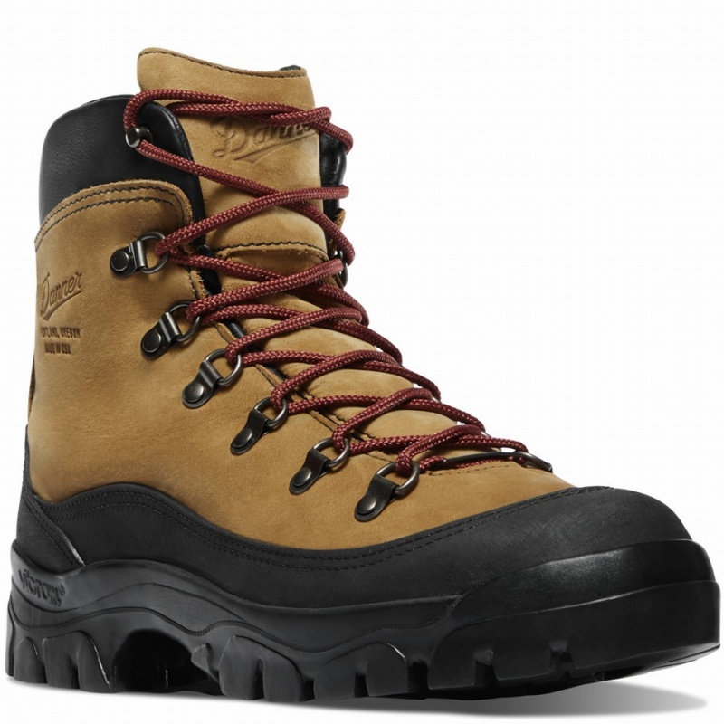 Brown Danner Crater Rim Men's Hiking Boots | 41654