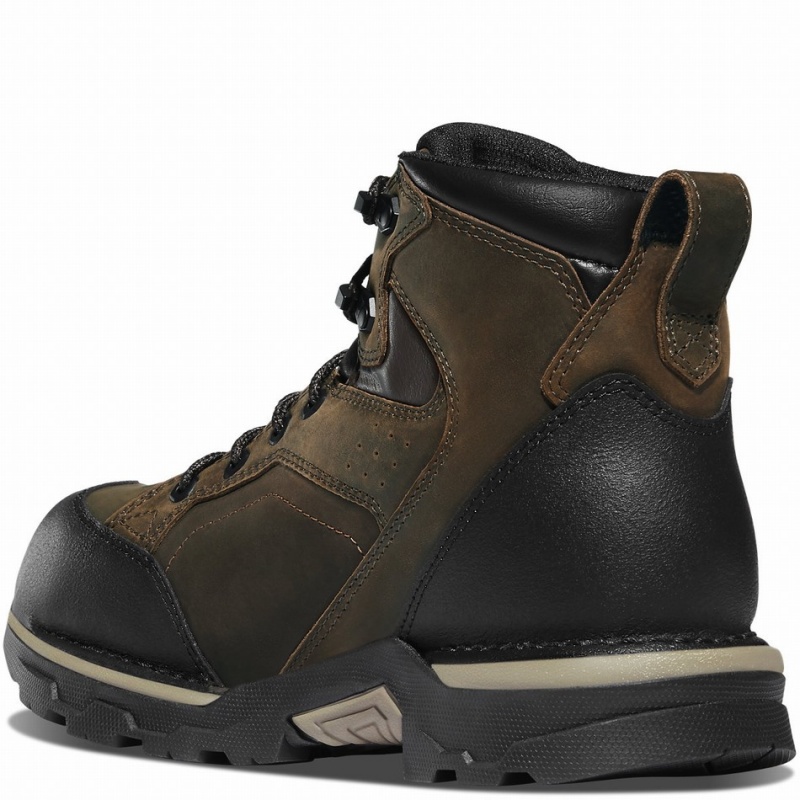 Brown Danner Crucial Men's Work Boots | 40320