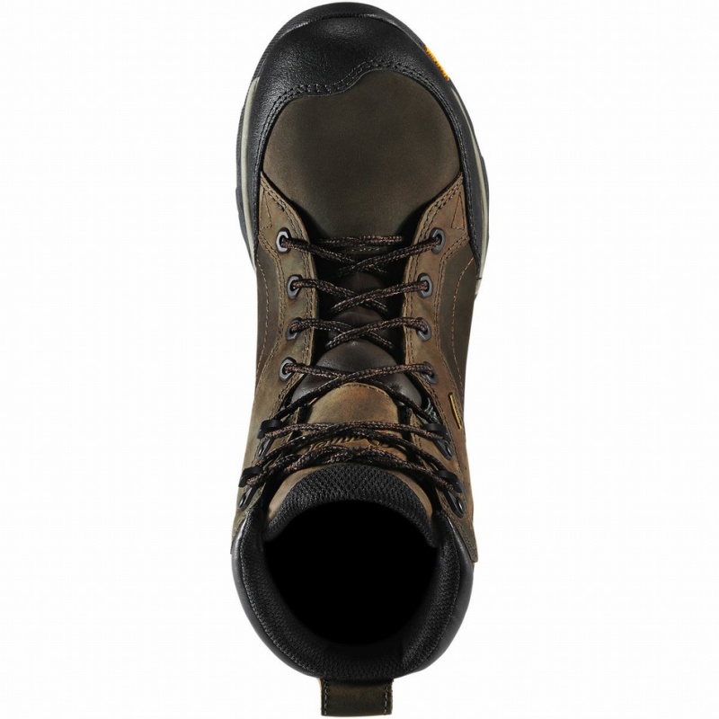 Brown Danner Crucial Men's Work Boots | 40320