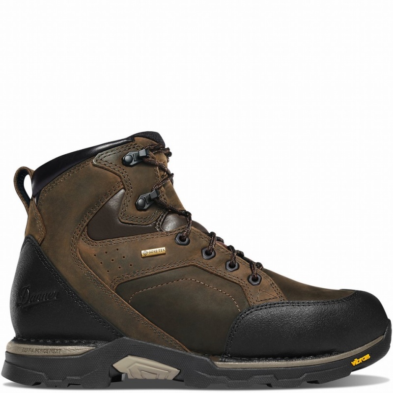 Brown Danner Crucial Men\'s Work Boots | 40320