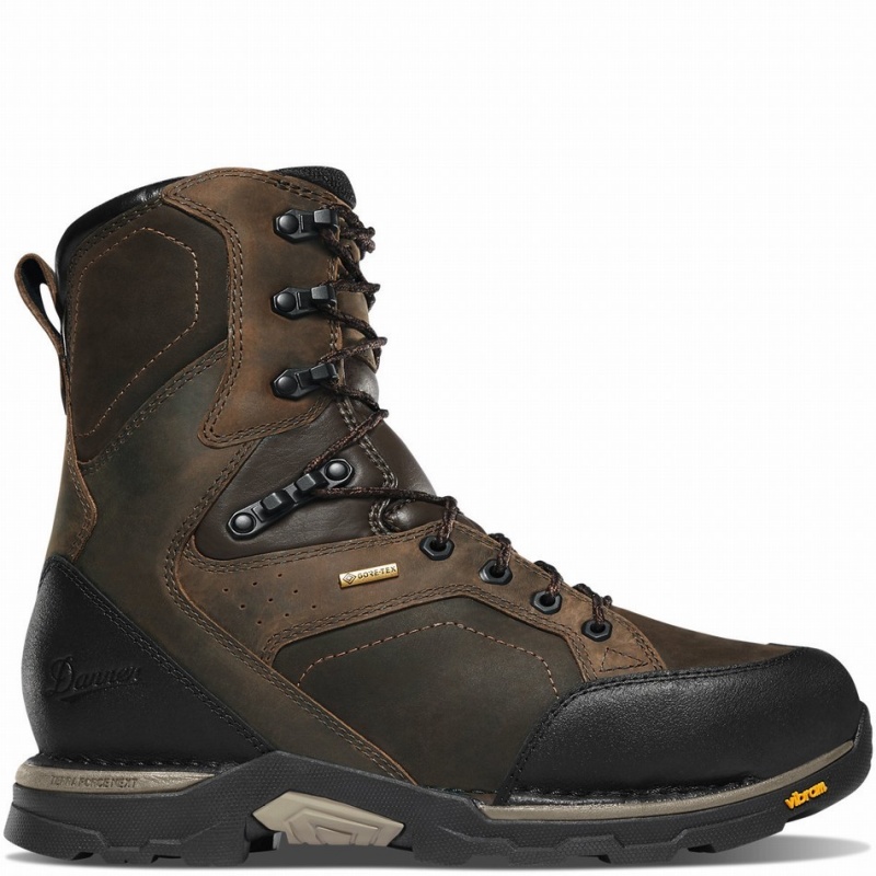 Brown Danner Crucial Men\'s Work Boots | 65055