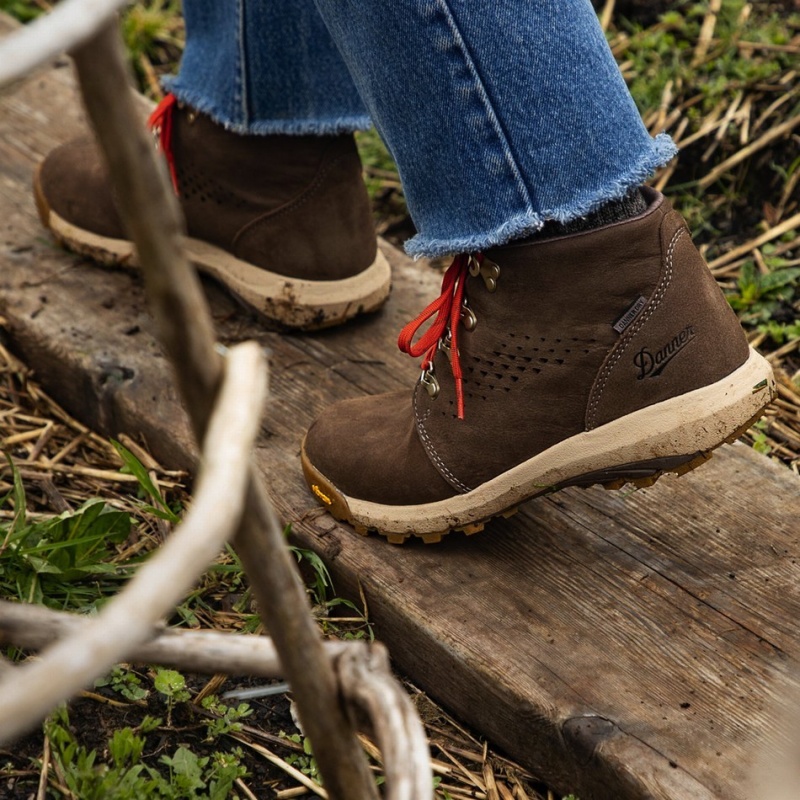 Brown Danner Inquire Chukka Women's Hiking Boots | 70032