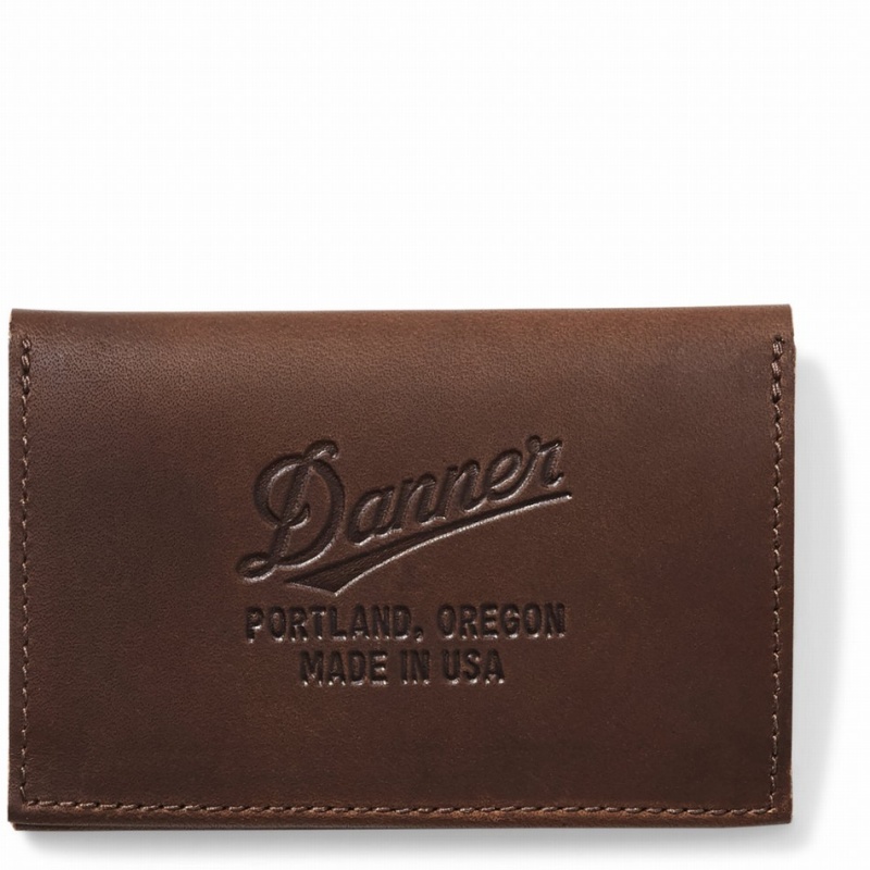 Brown Danner Leather Men\'s Wallets | 25603